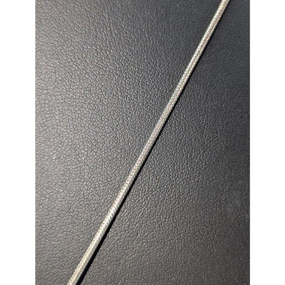 Silver Tone Snake Chain Faux Pearl Charm Tassel 34" Long Necklace - Picture 3 of 5